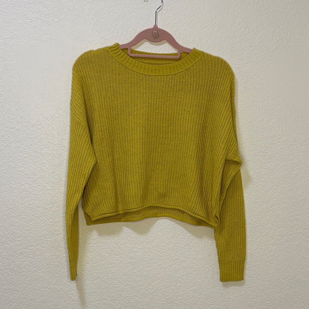 Wild Fable Olive Crew Neck Sweater